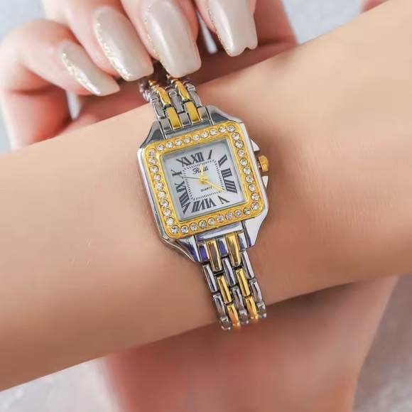 Panthere Classic Square Two Tone Watch main image 5